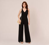 Sleeveless Tailored Jumpsuit With Wide Leg In Black