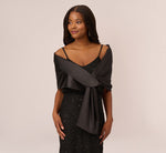 Charmuese Wrap In Black 2