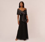 Charmuese Wrap In Black 1