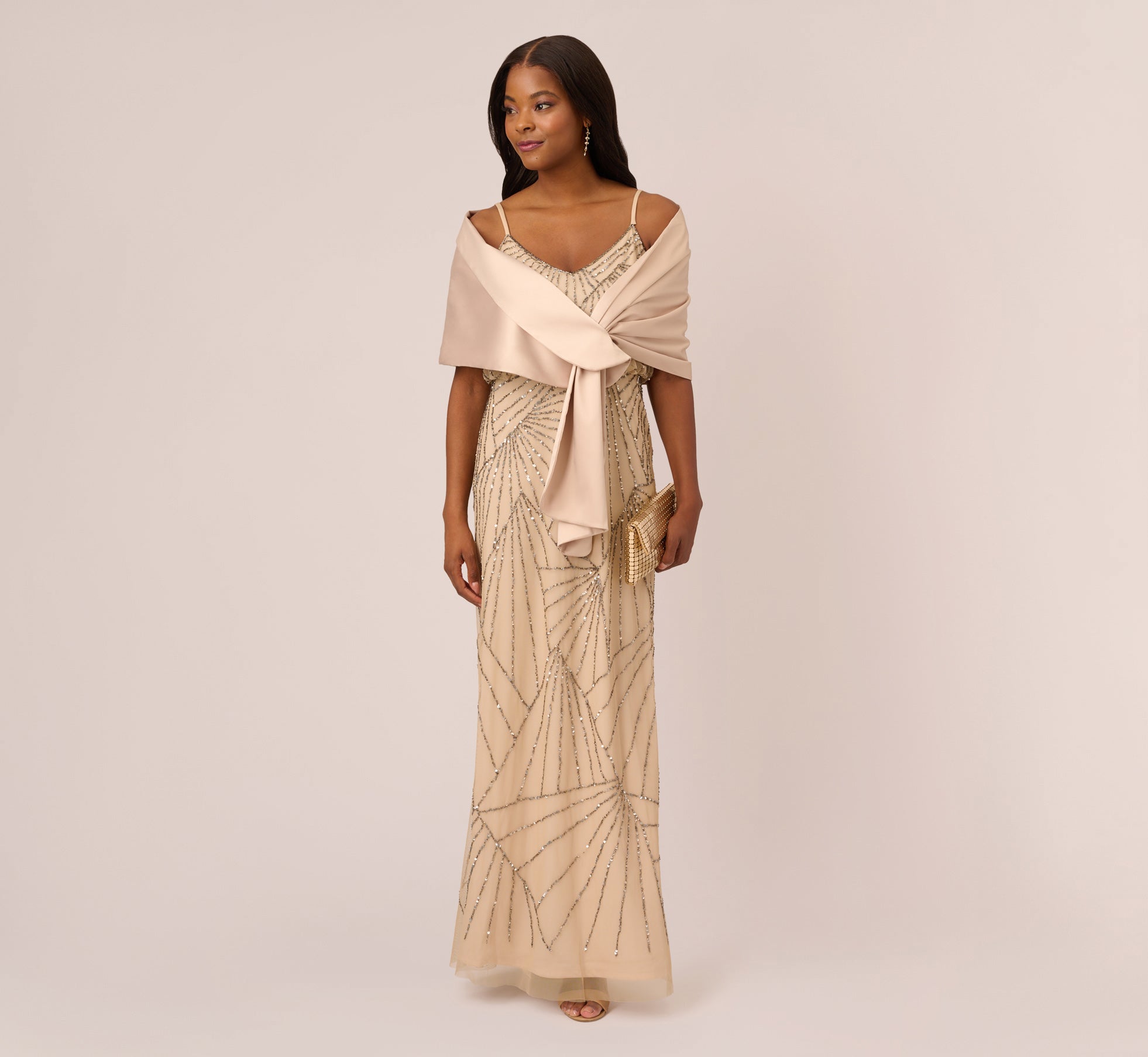 Charmuese Wrap In Champagne 1