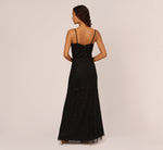 Art Deco Beaded Blouson Gown In Black 5