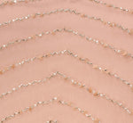 Art Deco Beaded Blouson Gown In Blush 6