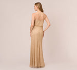 Art Deco Beaded Blouson Gown In Champ Gold 5
