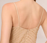 Art Deco Beaded Blouson Gown In Champ Gold 4