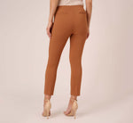 Cropped Pull-On Pant With Tailored Details In Terracotta 5