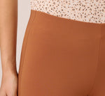Cropped Pull-On Pant With Tailored Details In Terracotta 3