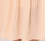 Dot Print Pleated Midi Skirt In Champagne Ivory Seed Dot 3