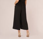 Cropped Pants With Wide Legs In Black 5