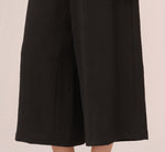 Cropped Pants With Wide Legs In Black 3