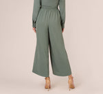 Cropped Pants With Wide Legs In Dusty Seafoam 5