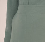 Cropped Pants With Wide Legs In Dusty Seafoam 4