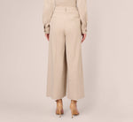 Wide Leg Utility Pants With Pockets In Flax 5