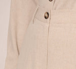 Wide Leg Utility Pants With Pockets In Flax 3