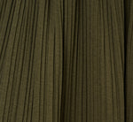 Micropleated Printed A Line Midi Skirt In Olivine 6