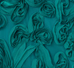 Soutache Embroidered Trapeze Dress In Teal Lagoon 7