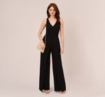 Sleeveless Tailored Jumpsuit With Wide Leg In Black 1