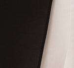 Colorblock Jumpsuit With Skirt Overlay In Black Ivory 7