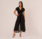Cropped Jumpsuit With Pintuck Bodice In Black 2