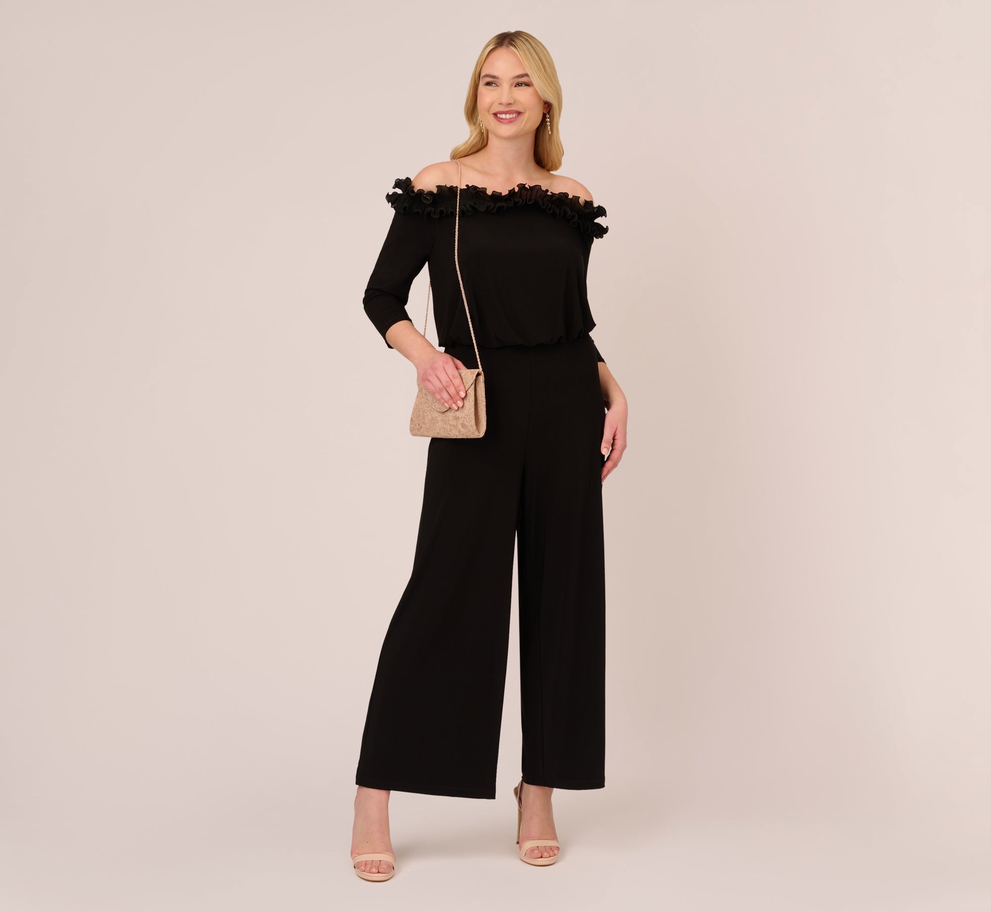 Plus Size Signature Blouson Jumpsuit In Black 1
