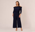 Plus Size Signature Blouson Jumpsuit In Navy 2