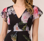 Floral Printed Jumpsuit In Black Multi 3