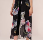 Floral Printed Jumpsuit In Black Multi 4