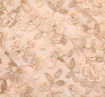 Metallic Embroidered Sheath Dress In Blush 6
