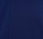 Plus Size Knit Crepe Sheath Dress With Tiered Three Quarter Sleeves In Navy Sateen 6