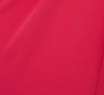 Stretch Knit Crepe Faux Wrap Wide Leg Jumpsuit With Overlay In Pink Lotus 6