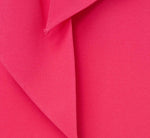 Stretch Knit Crepe Tie-Front Midi-Length Sheath Dress In Camellia 7