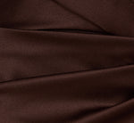 Satin Crepe Three Quarter Sleeve Jumpsuit With Buckle Waist In Dark Brown 6