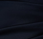 Satin Crepe Three Quarter Sleeve Jumpsuit With Buckle Waist In Dark Navy 7