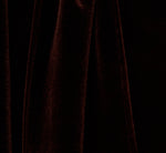 Velvet Tie Front Sheath Dress With Bell Sleeves In Dark Brown 6