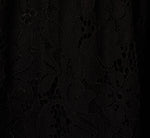 Sleeveless Collared Lace Fit And Flare Dress In Black 6