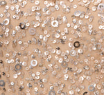 Off The Shoulder Sequin Beaded Gown In Champagne 7