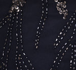 Hand-Beaded Cocktail Dress In Midnight 6