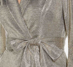 Metallic Jersey Jacket In Light Gold 3