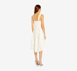 3D Floral Embroidered And Hand-Sequined High Low Short Cocktail Dress In Ivory 4