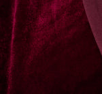 Velvet And Satin Tuxedo Jacket Top In Burgundy 6