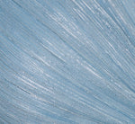 Metallic Crinkled Mesh Draped Long Gown In Belize Blue 6