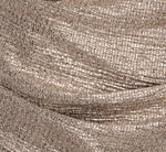Metallic Foil Faux Wrap Top With Long Sleeves In Light Gold 6