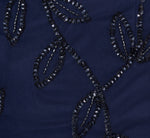 Sleeveless Blouson Mermaid Gown With Jasmine Beading In Light Navy 6