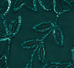 Sleeveless Blouson Mermaid Gown With Jasmine Beading In Gem Green 6