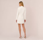 Tuxedo Cocktail Dress In Ivory 5