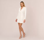 Tuxedo Cocktail Dress In Ivory 7