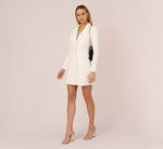 Tuxedo Cocktail Dress In Ivory 1