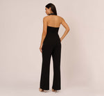 Tuxedo Jumpsuit With Halter Neckline In Black 5