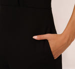 Tuxedo Jumpsuit With Halter Neckline In Black 4